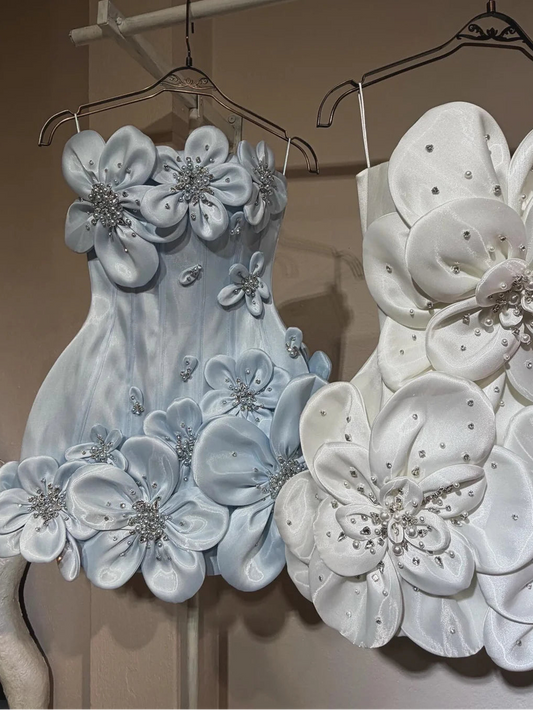 Dresses Wedding Spaghetti Straps Elegant Party Dresses for Women Luxury 3D Flowers Elegant Woman Dress