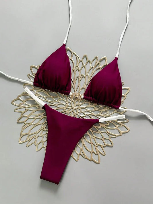 2026 Push Up Women Swimsuits Sexy Swimwear Brazilian Bikini Set Thong Biquini