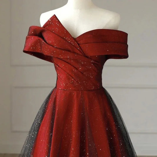 Elegant Sexy Boat Neck Evening Prom Dresses for Women Summer 2026 Host Birthday Wedding Party Dress Formal Occasion Vestidos
