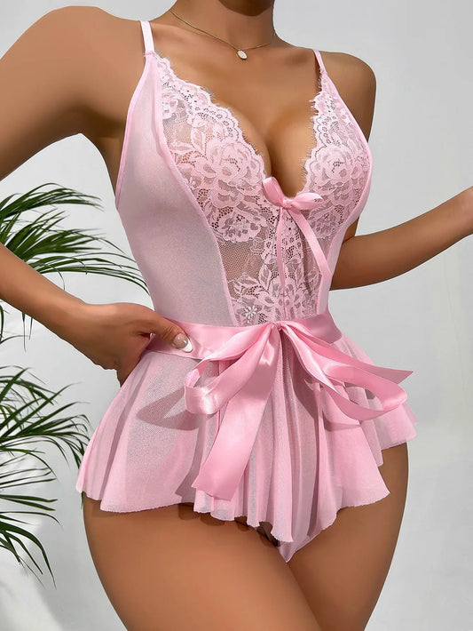 Women Pajamas Sleepwear Lace Pajama Sexy Pajamas Ladies Underwear Comfortable Casual Summer