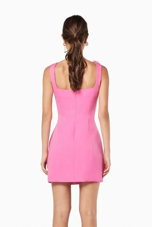 Hot Selling 2026 New Sexy Fluffy Party Dress for Summer Wedding Guest Dresses Customized Night Club Dress Girls Pink