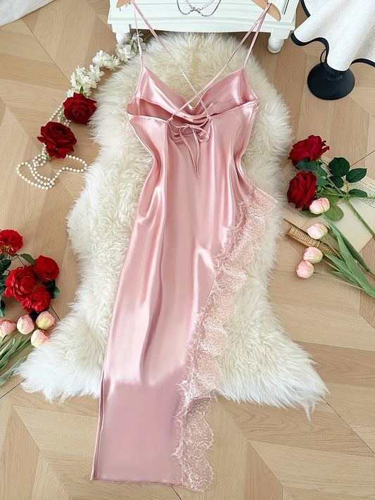 Sexy Pajamas Comfortable And Casual Long And Comfortable Women's Nightgown