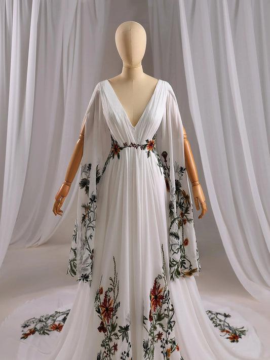 vestido de novia wedding dresses bride wedding dresses floral fabric luxury vestido de noivas para casamento