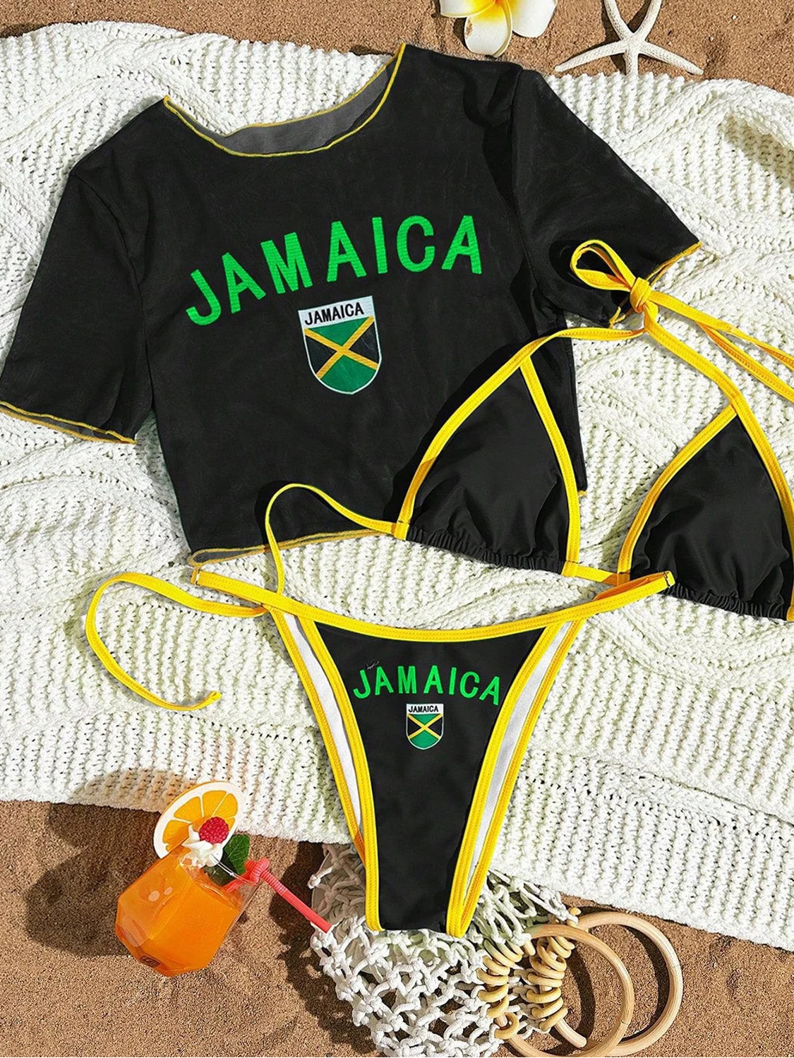Bikini set Short Sleeve Bikini Female Swimsuit Women Swimwear Bather Bathing Suit Swim