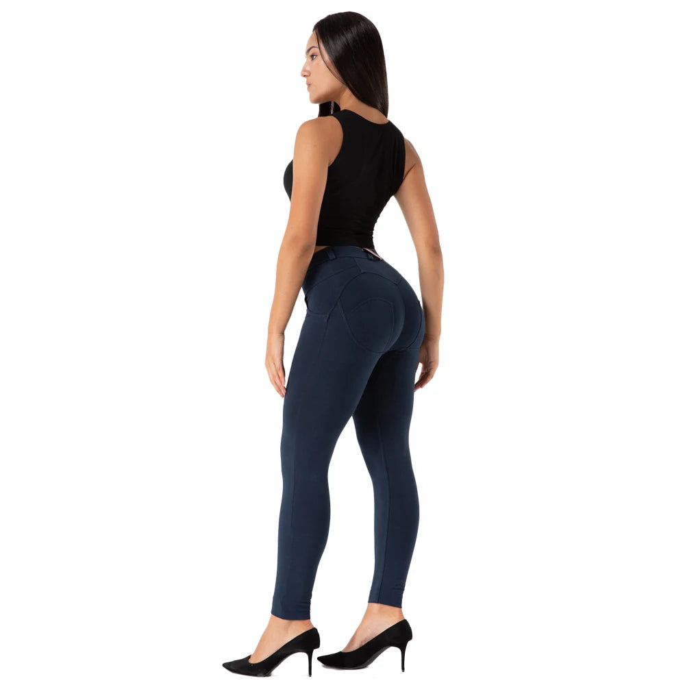 Leggings Gym Women's Sports Tight Skinny Navy Exercise Legging Stretch Athletic Leggins