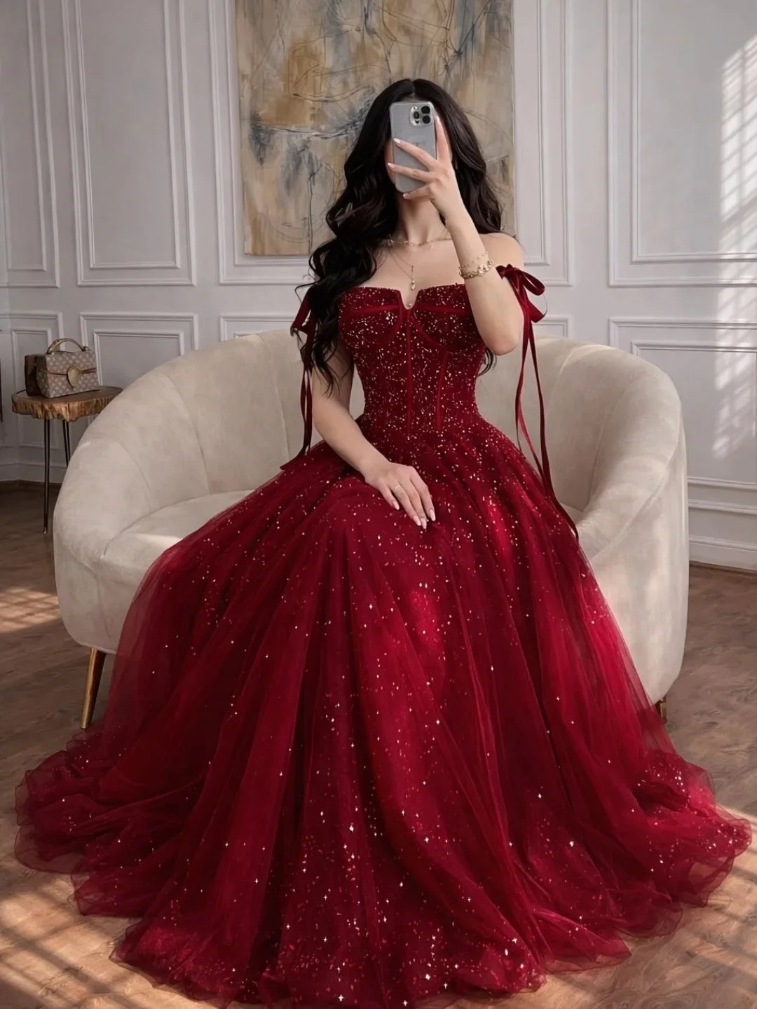 Red Prom Dresses for Special Occasions Customized Luxurious Women's Evening Dresses Brands A-line Wedding Dress Party