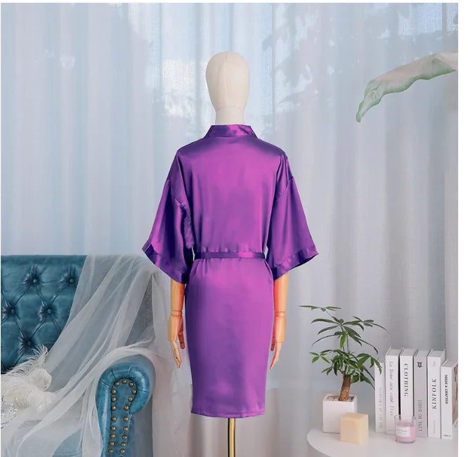 Women Robe Morning Gown Sleepwear Loose Nightgown Female Lingerie