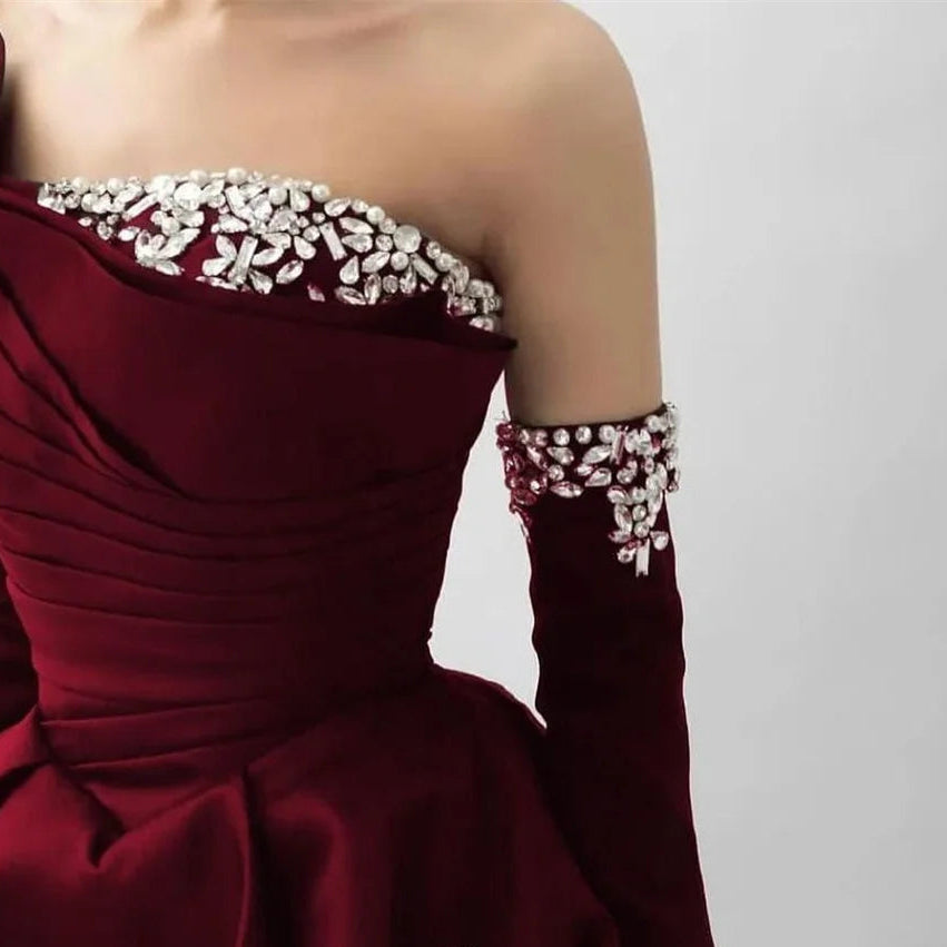 Elegant Satin Women's Evening Gown Elegant Dresses for Women Gala Party Dress Luxurious Simple Evening Wear Prom