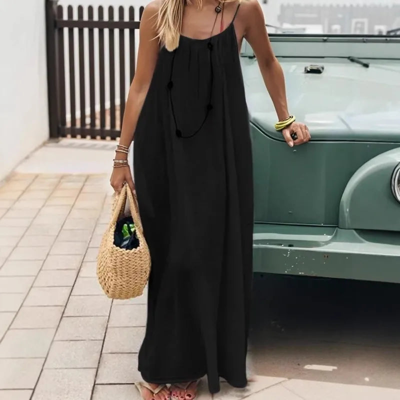 Vestido Esvoaçante de Alças