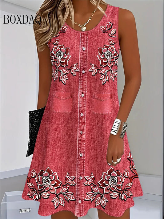 Vestido Longo Botânico