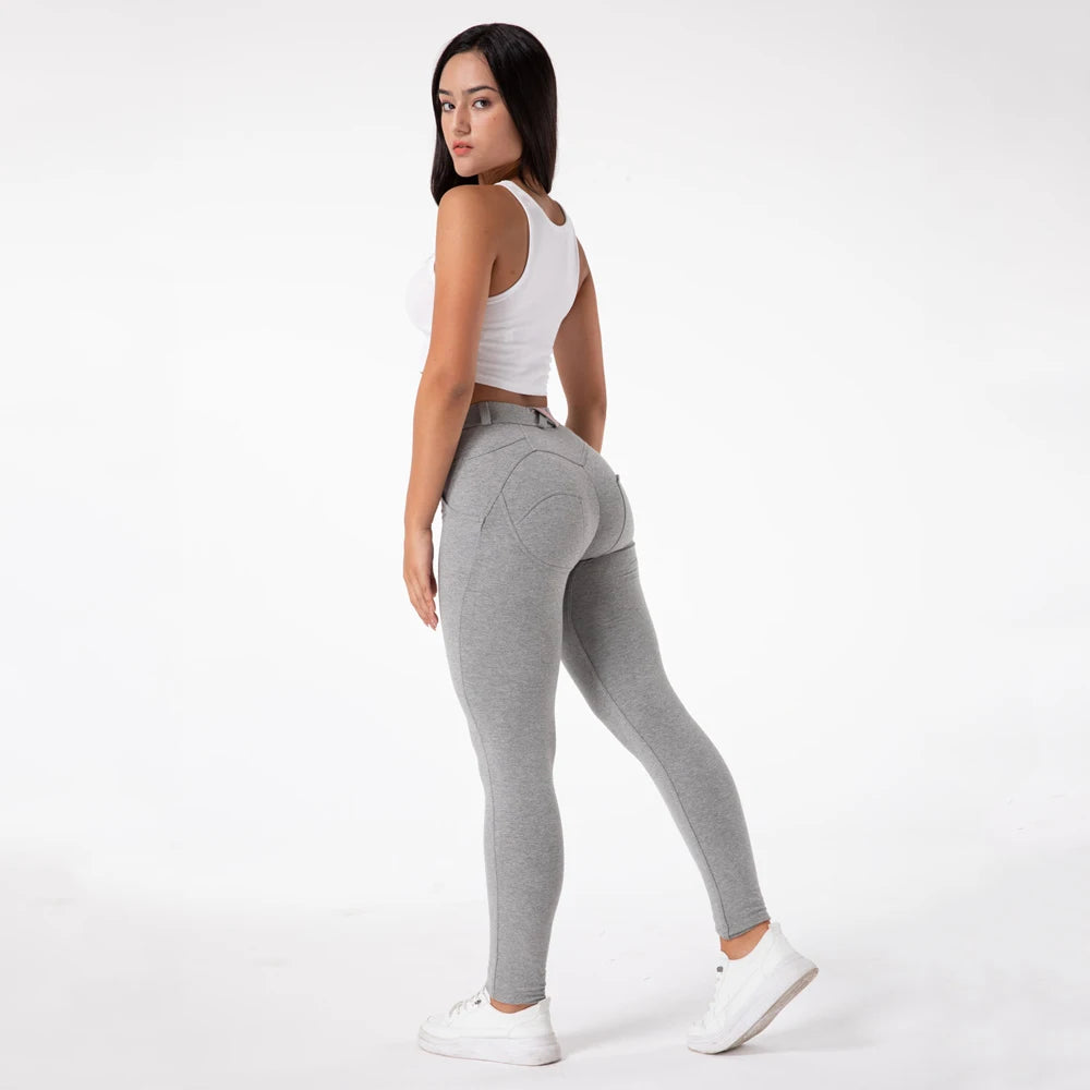 Women Mid Rise Compression Push up Gym Shaping Leggings