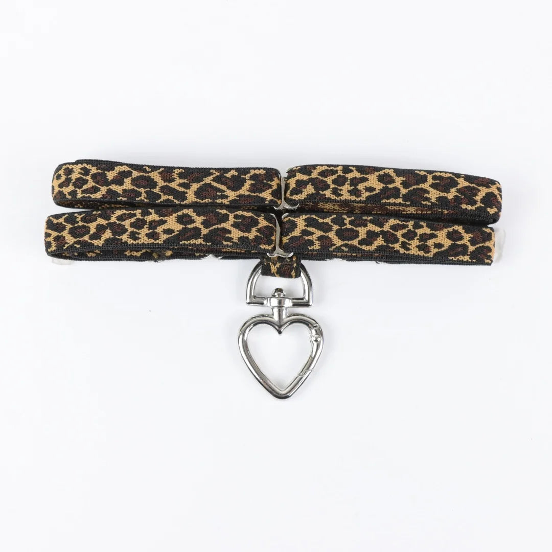 Women Colorful Tie Neck Ring Large Circle Heart Geometric Shape Accessory Belt Sweet Cool Style Iron Material for All Ages