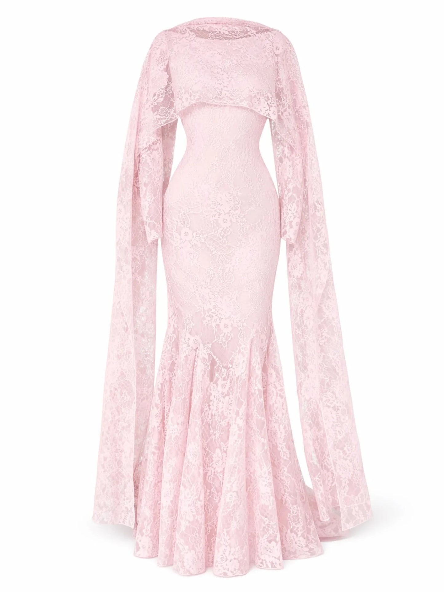 Femme Dresses Gala Customized Women Evening Dress Vestidos De Noche Brillantes Lace Pink 2026