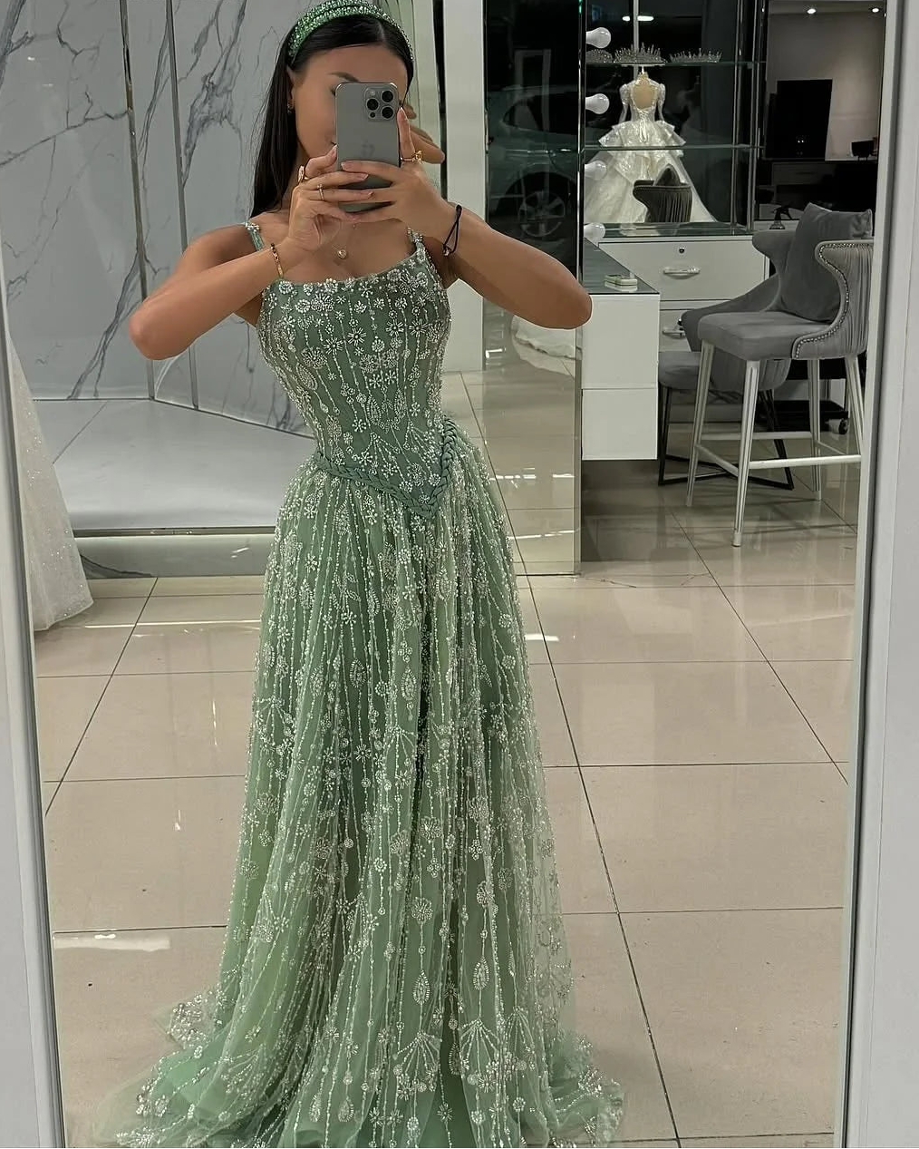 Evening Dresses Woman Elegant Dress Luxury Wedding Guest Sleeveless Line A Beaded Lace Robe Soiree Ball Gowns