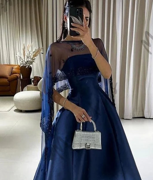 Sequins Luxurious Women's Evening Dresses for Special Occasions Shawl Sleeveless Backless Saudi ArabiaArab Party