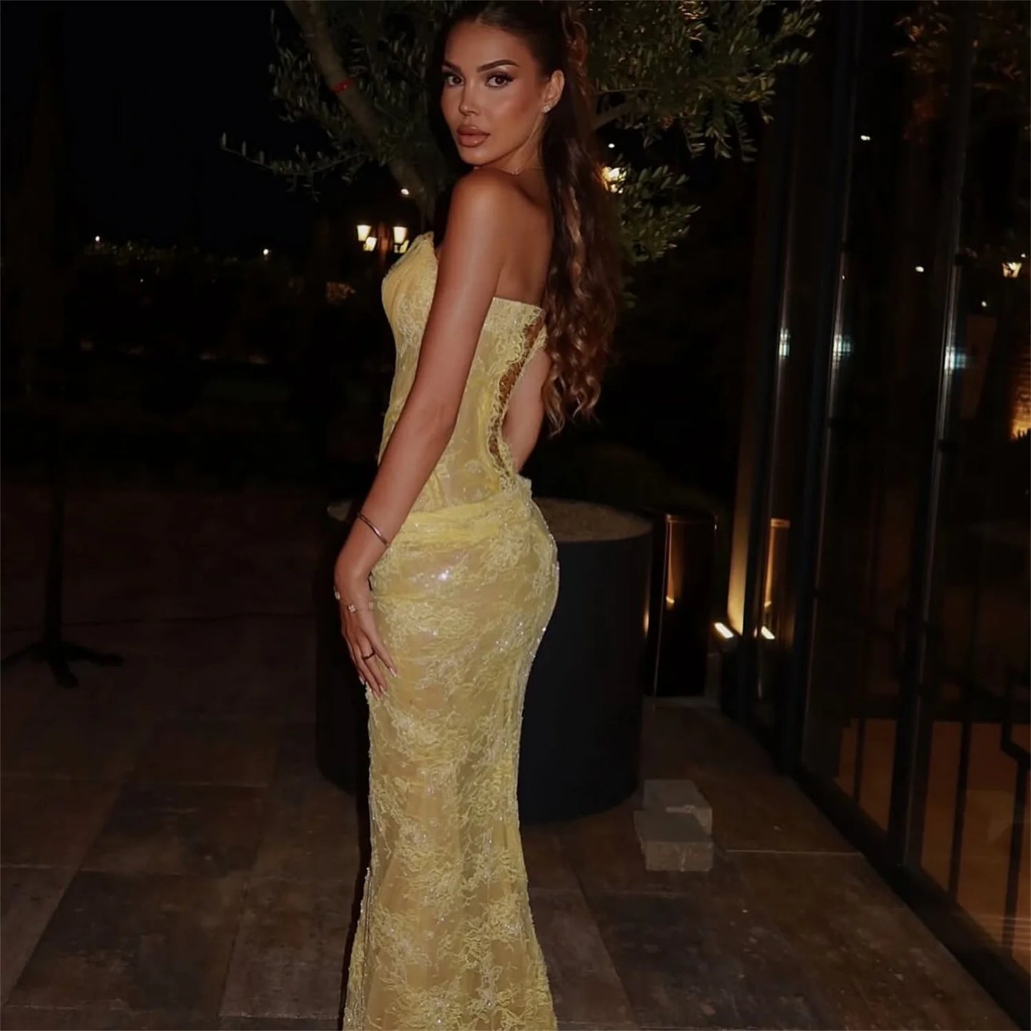 Evening Dresses  Vestidos De Festa Yellow Mermaid Beautiful Prom Dresses Store Sexy 2025
