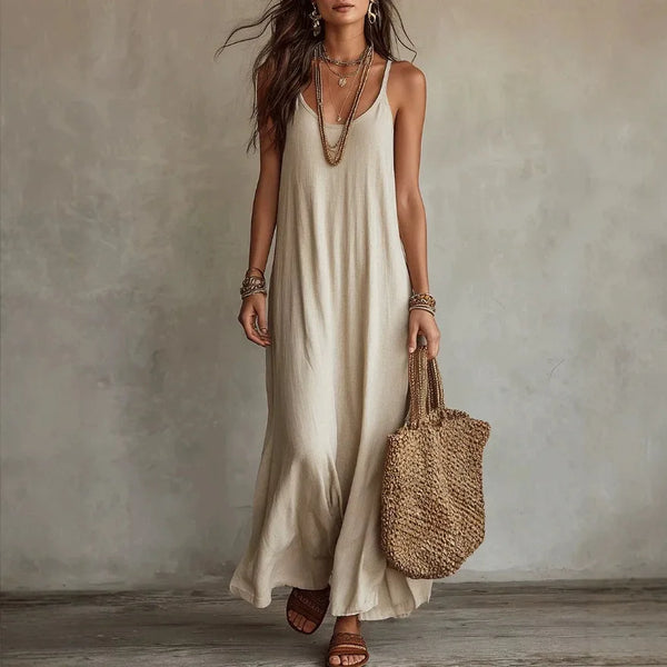 Vestido Longo com Costas Nuas