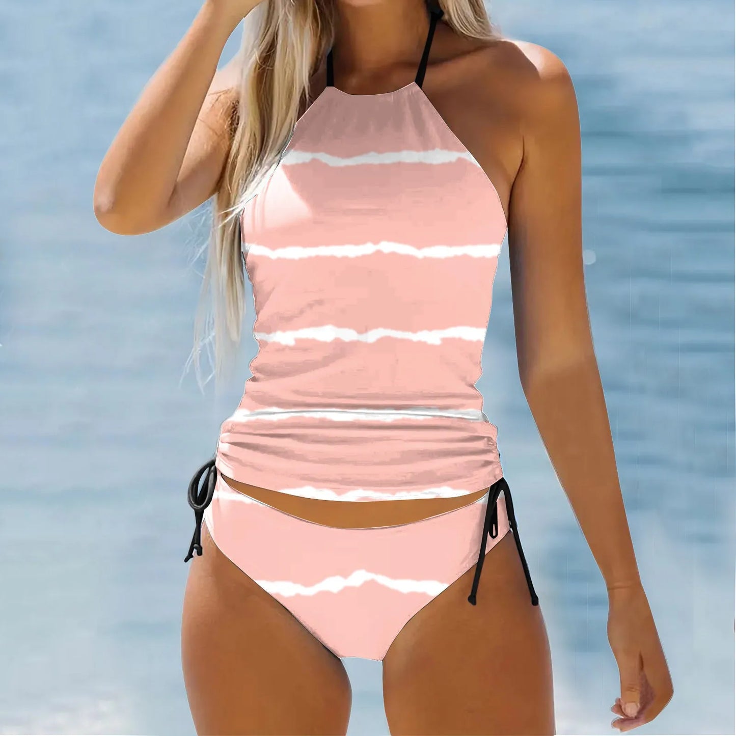 Bikinis Womens Swimwear Set Women'S Swimwear  Normal Swimsuit Split Beach Female Swimsuit