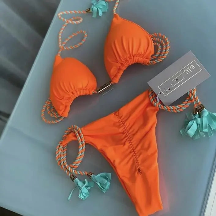 Bikini Triângulo com Cordões