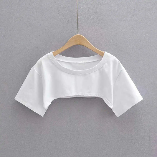 Crop Top Minimalista em Algodão