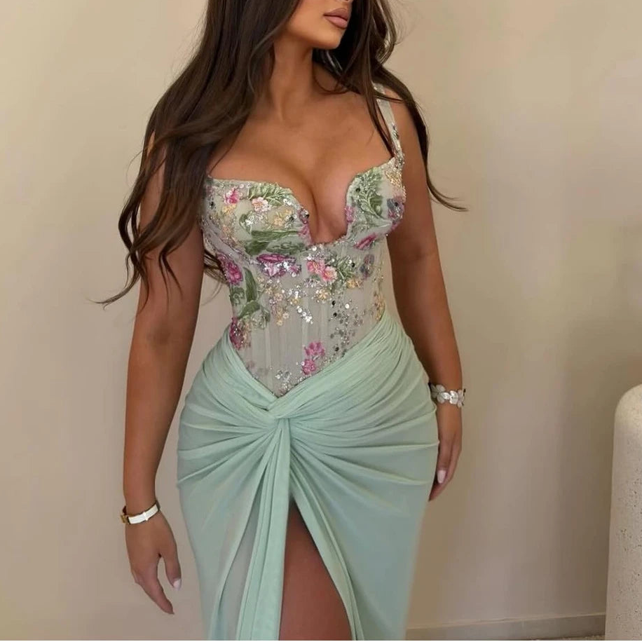 Flowers Elegant Women's Dresses for Wedding Party Dresses Luxury 2026 Fishtail Skirt Dress 2026