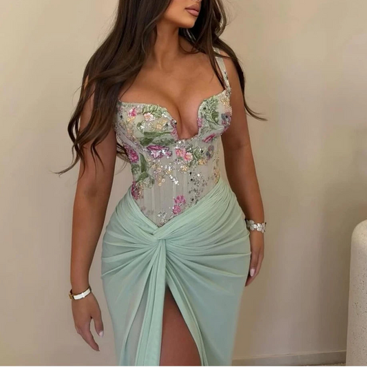 Flowers Elegant Women's Dresses for Wedding Party Dresses Luxury 2026 Fishtail Skirt Dress 2026