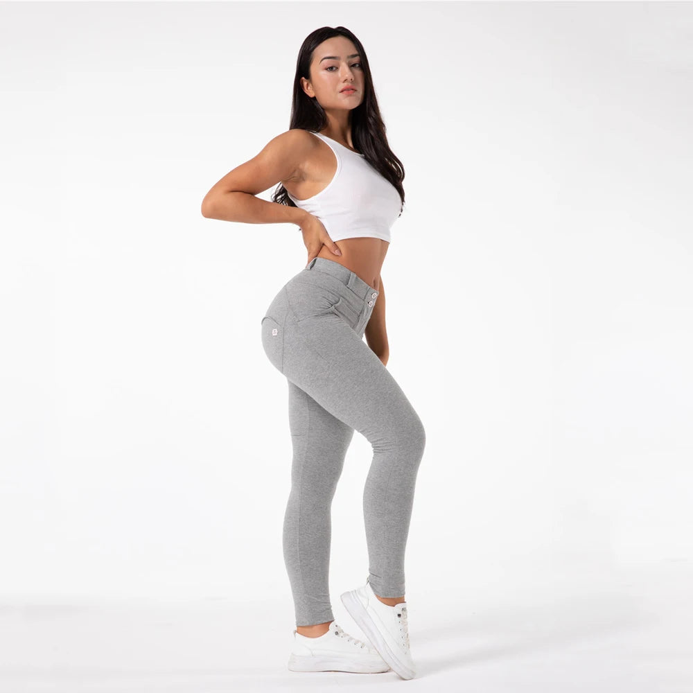 Women Mid Rise Compression Push up Gym Shaping Leggings