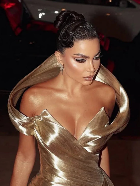 Gowns Off The Shoulder Party Gown Floor Length Evening Dress vestidos de festa Customized
