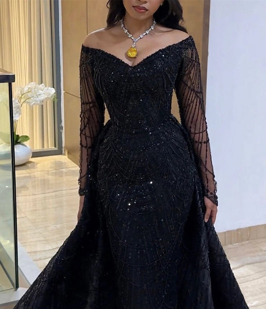 Luxurious Evening Dresses 2025 Woman Party Dress Special Occasion Dress Glitter