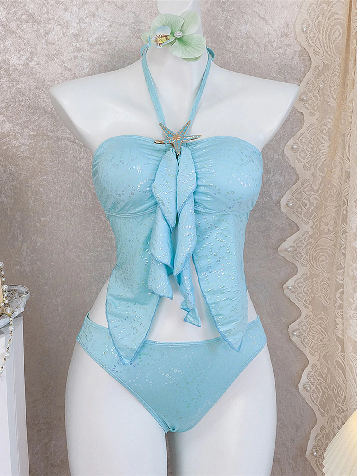 New Bather Bathing Suit Swim Halter Bikini Women Swimwear Female Swimsuit Bikini