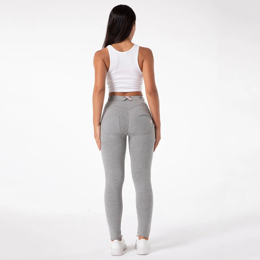 Women Mid Rise Compression Push up Gym Shaping Leggings