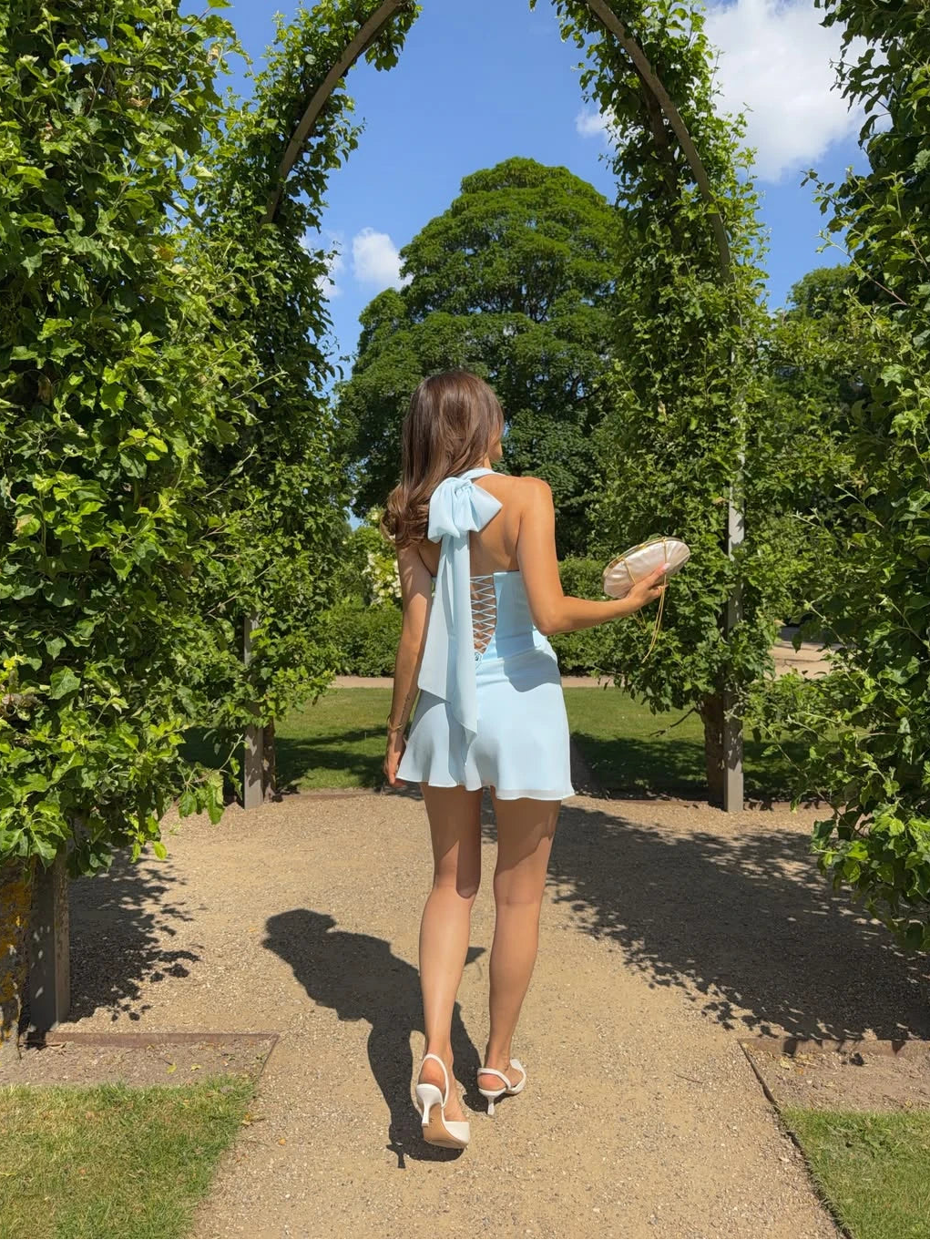 Chic Mini Evening Dresses Halter Backless Lace-up Party Dress Sleeveless Summer Vacation Women'Dress 2026