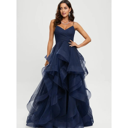 Backless Evening Dress Luxury Elegant Formal Women's Dresses for Special Occasions Slim Shoulder Straps Slit