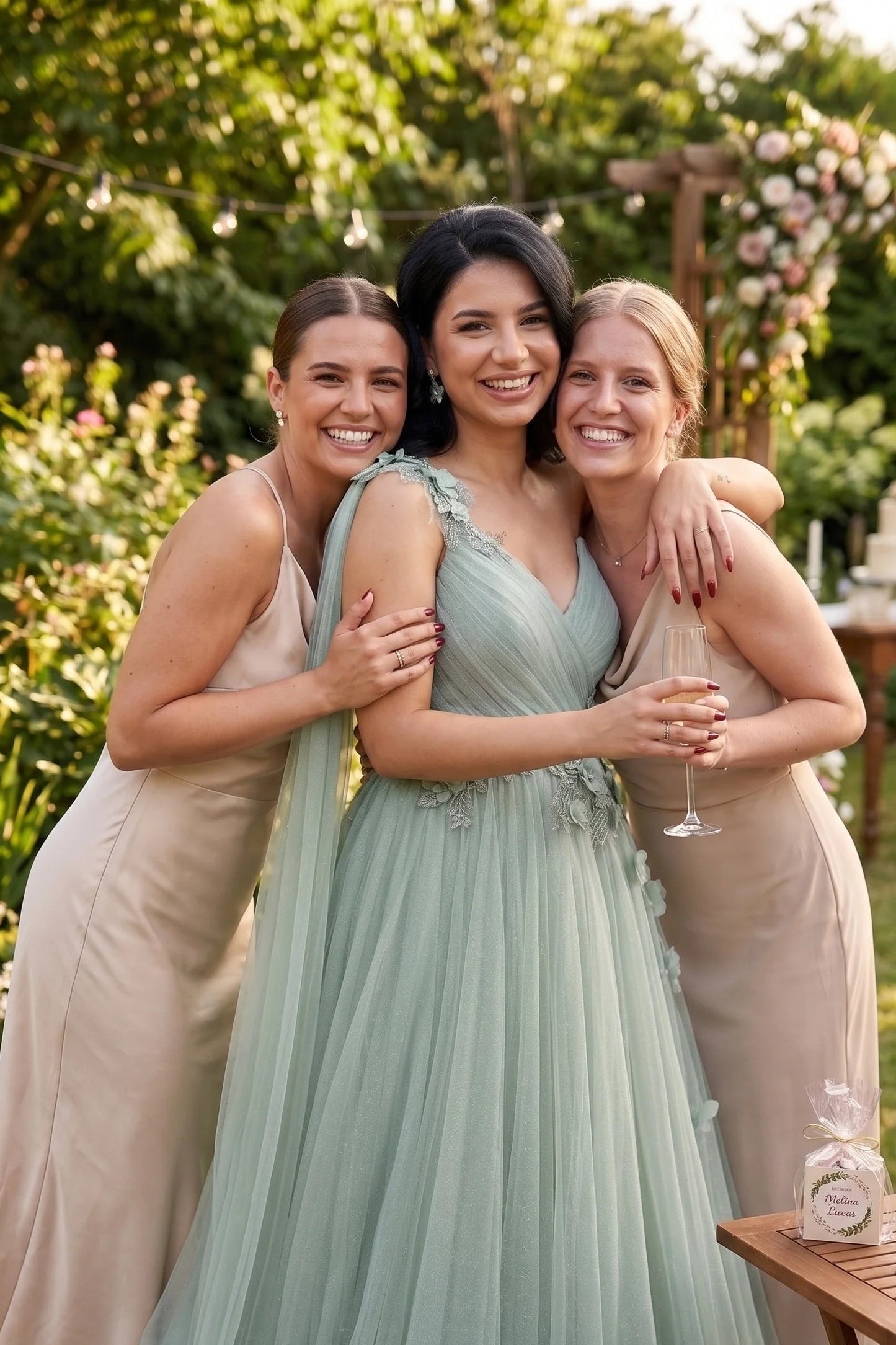 Light Green Party Evening Dress Mesh Grace Eid Al-fitr Line  2024 Ball Gowns Formal Wedding