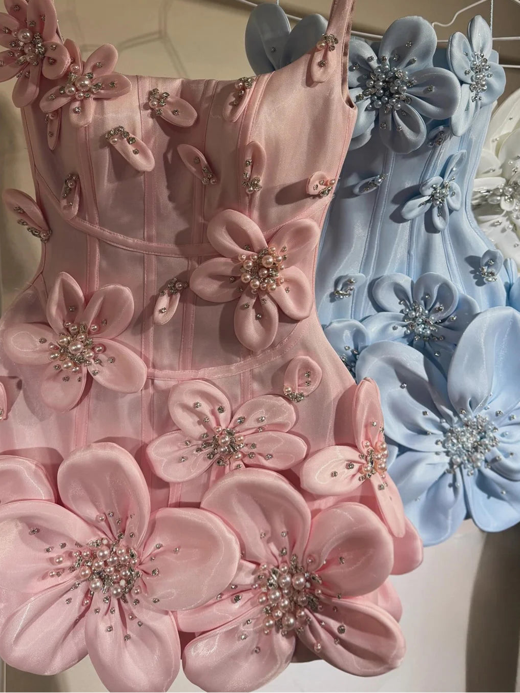 Dresses Wedding Spaghetti Straps Elegant Party Dresses for Women Luxury 3D Flowers Elegant Woman Dress