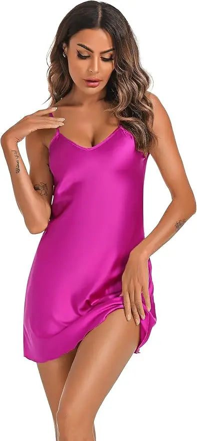 Nightgown Classic Solid Color Strappy Dress Effortlessly Create a Lazy Home Style Elevate Your Home Rituals