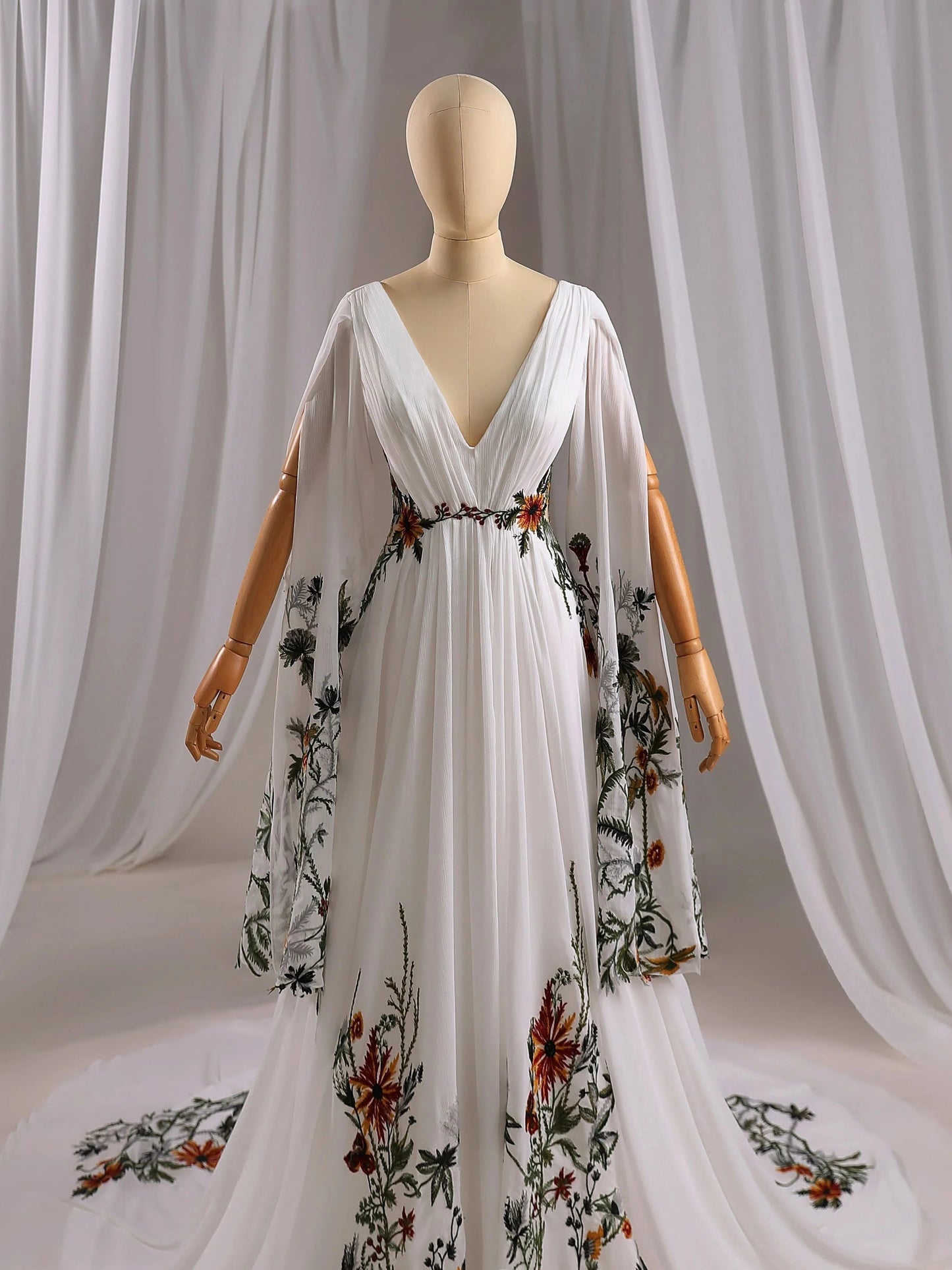vestido de novia wedding dresses bride wedding dresses floral fabric luxury vestido de noivas para casamento