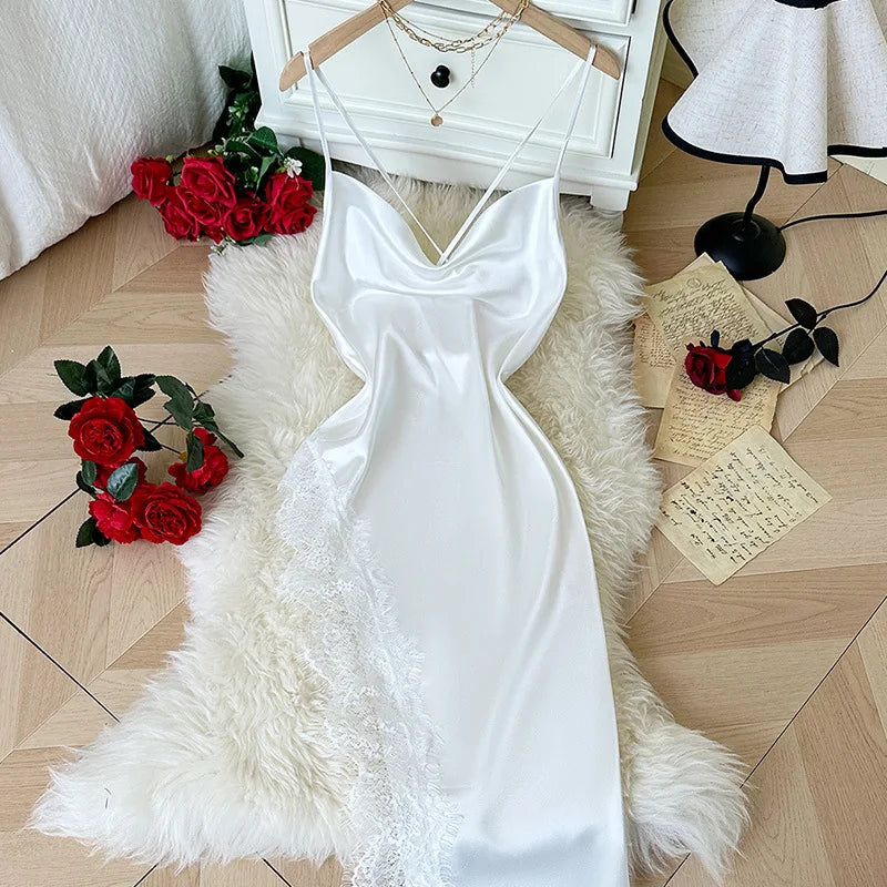 Sexy Pajamas Comfortable And Casual Long And Comfortable Women's Nightgown