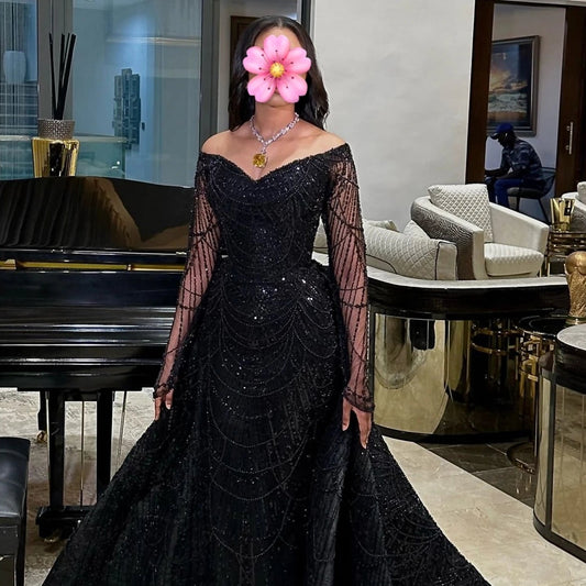 Luxurious Evening Dresses 2025 Woman Party Dress Special Occasion Dress Glitter