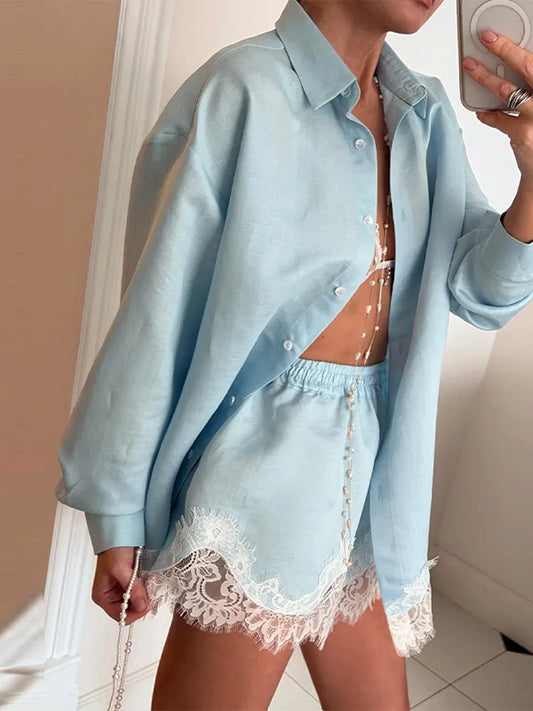 Conjunto de Praia em Linho