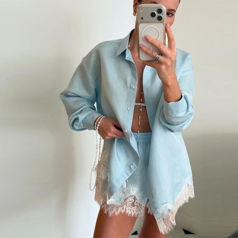 Conjunto de Praia em Linho