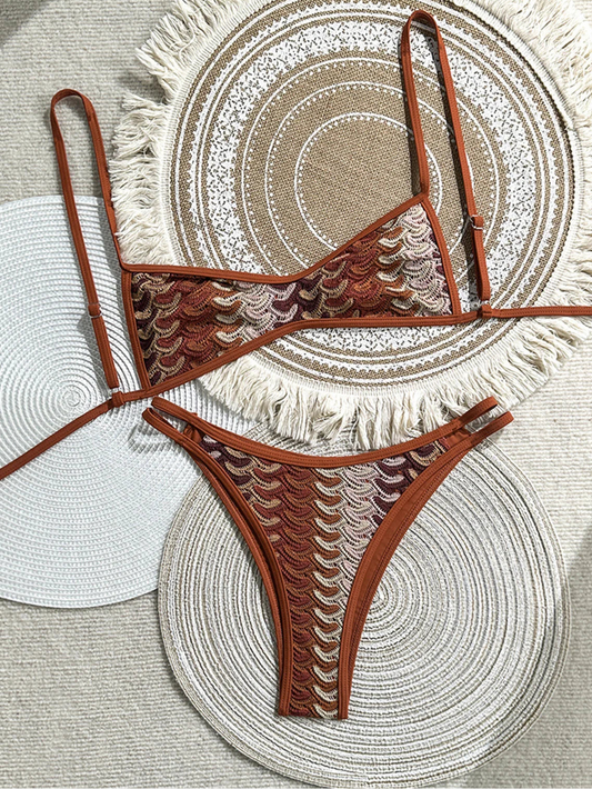 Sexy Printed High Leg Cut Bikini Female Swimsuit Women Swimwear Two-Pieces Bikini New 2026