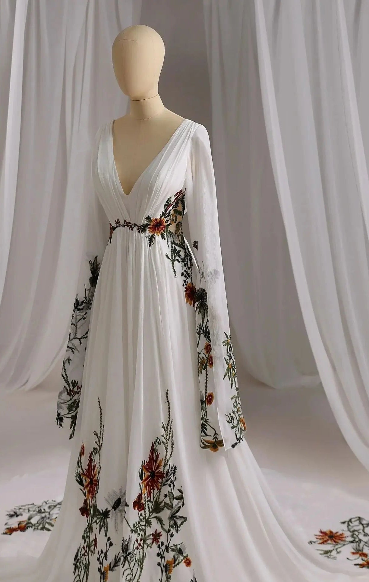 vestido de novia wedding dresses bride wedding dresses floral fabric luxury vestido de noivas para casamento