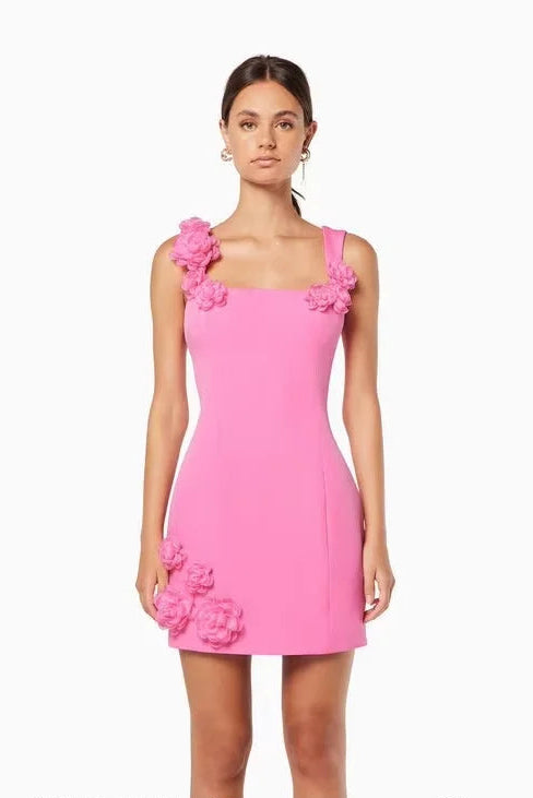Hot Selling 2026 New Sexy Fluffy Party Dress for Summer Wedding Guest Dresses Customized Night Club Dress Girls Pink