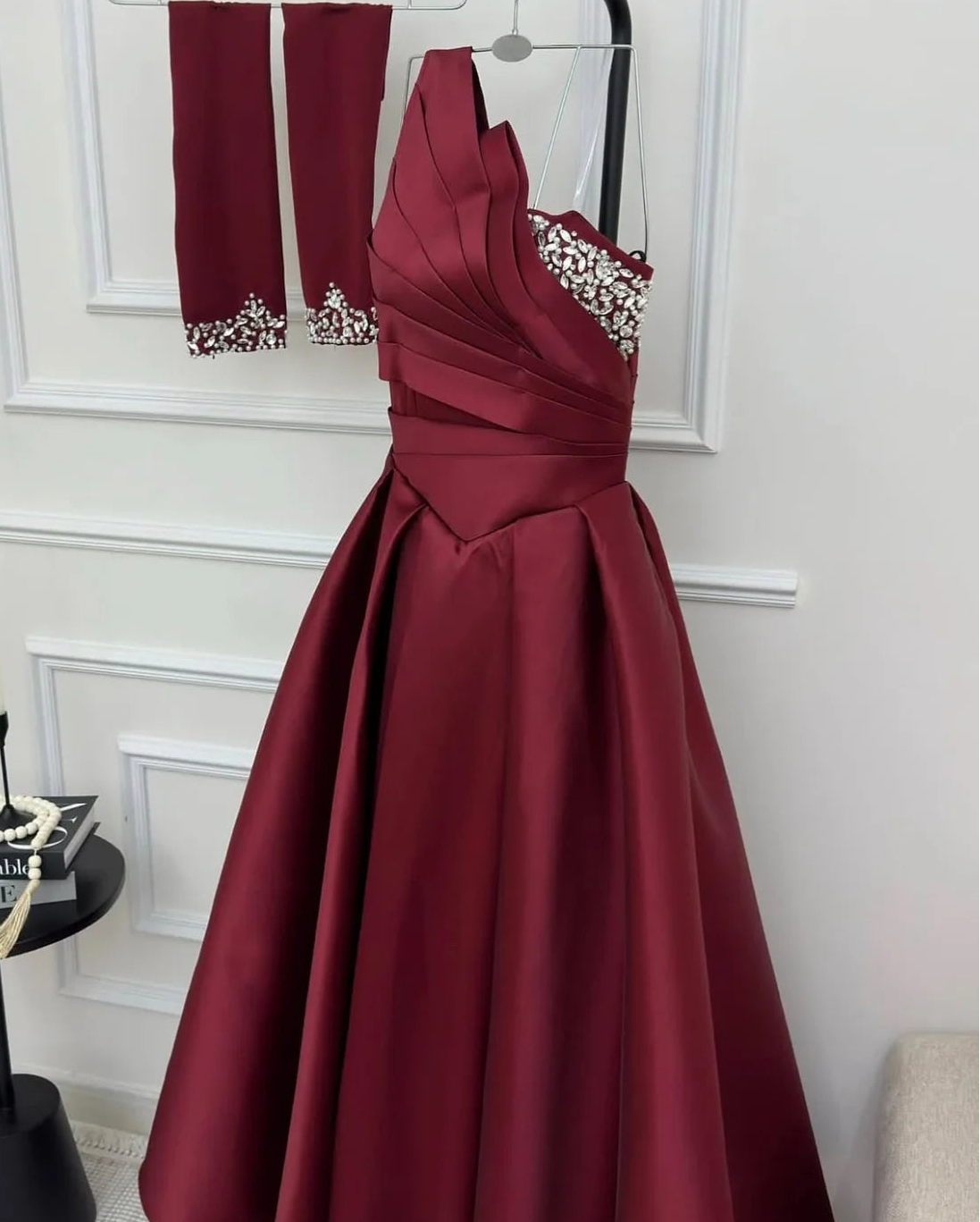 Elegant Satin Women's Evening Gown Elegant Dresses for Women Gala Party Dress Luxurious Simple Evening Wear Prom