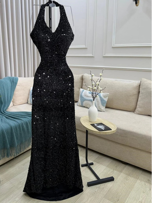 Women Evening Dress Black Luxurious Women's Evening Dresses Brands Vestidos De Festa Customized