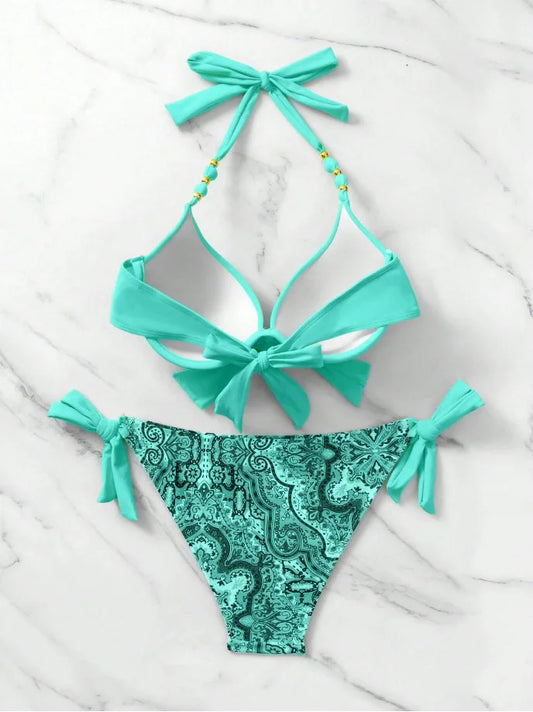 Sexy Bikini 2024 Women Swimsuit Swimwear Female Thong Bikinis Set Swimming for Bathing Suits Brazilian Biquini