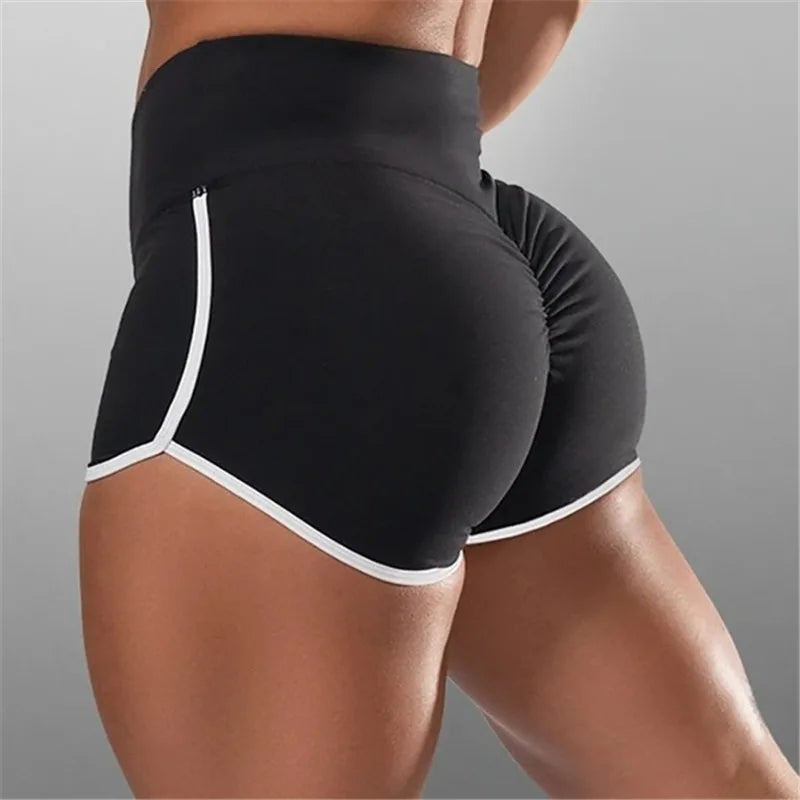 Shorts For Women Summer Elasticated Fold Design Shorts Sexy Ladies Training Gym Shorts Mini Skinny Fitness Short