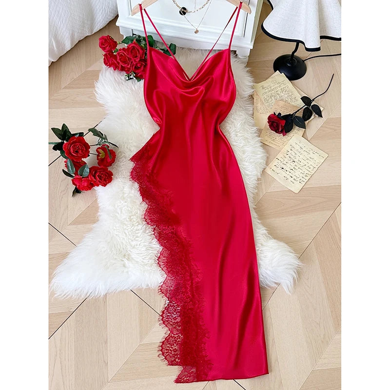 Sexy Pajamas Comfortable And Casual Long And Comfortable Women's Nightgown
