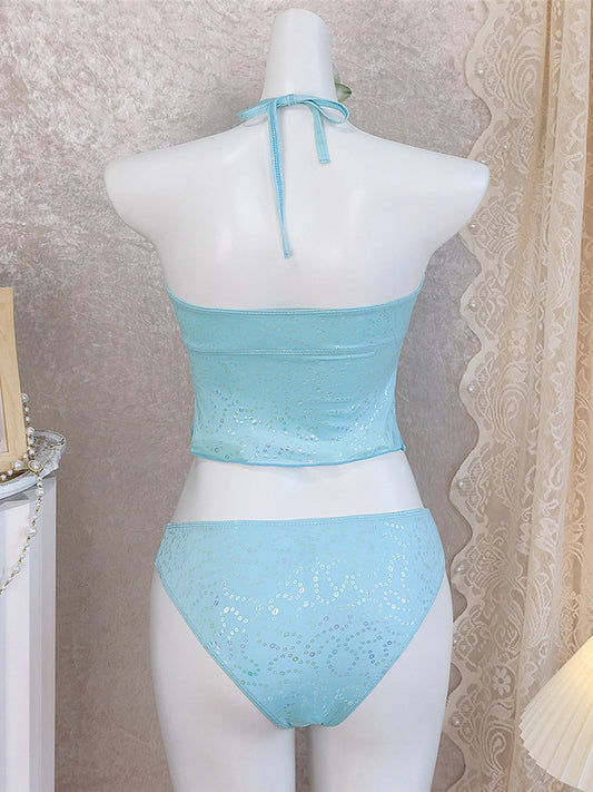 New Bather Bathing Suit Swim Halter Bikini Women Swimwear Female Swimsuit Bikini